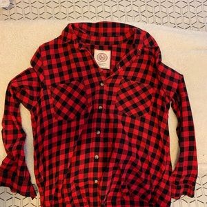 Red & Black Buffalo Check Flannel
